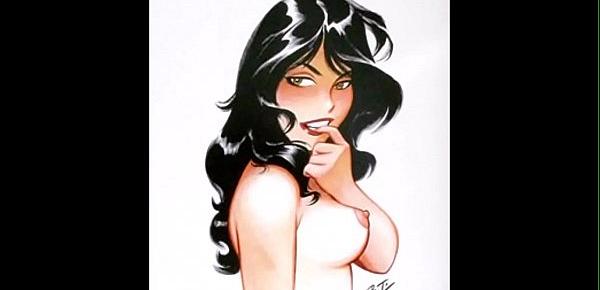  Sexy Girls Drawn by Bruce Timm aka Artist of Batman TAS